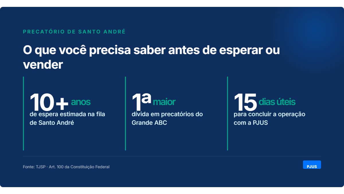 Tela do portal da Prefeitura de Santo Andre para consulta de precatorios