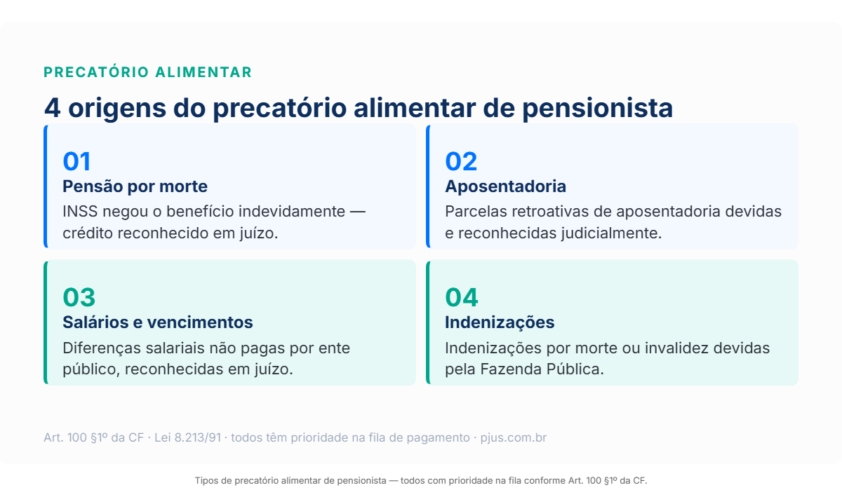 Ilustracao sobre precatorio de pensionista do INSS e como antecipar