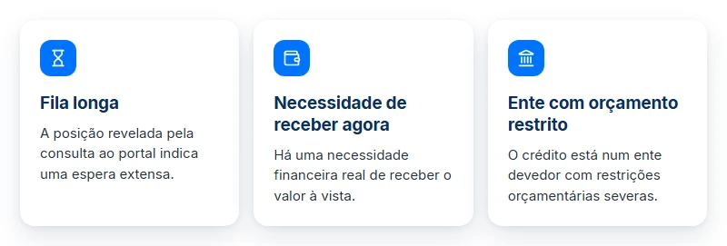 Três situações em que antecipar faz mais sentido para quem tem precatório no TJRS ou no TJPR.